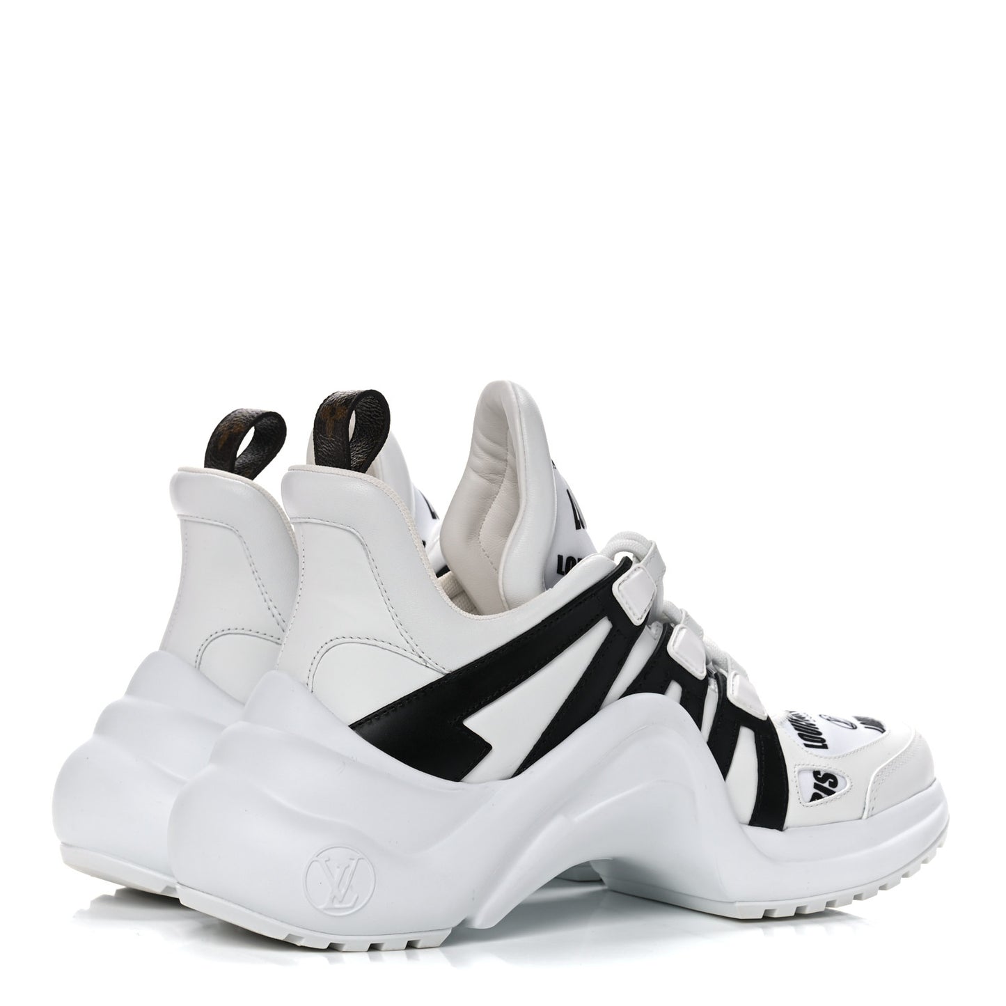 X FORNASETTI Calfskin Technical Nylon LV Archlight Sneaker 38 Black