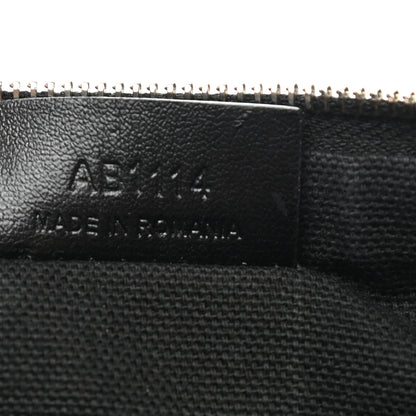 Givenchy Textured Coated Canvas Rottweiler Print Small Cosmetic Pouch Black 7 of 10