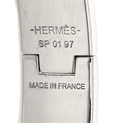 Hermes Enamel Charniere Uni Narrow Hinged Bracelet S Black 5 of 5