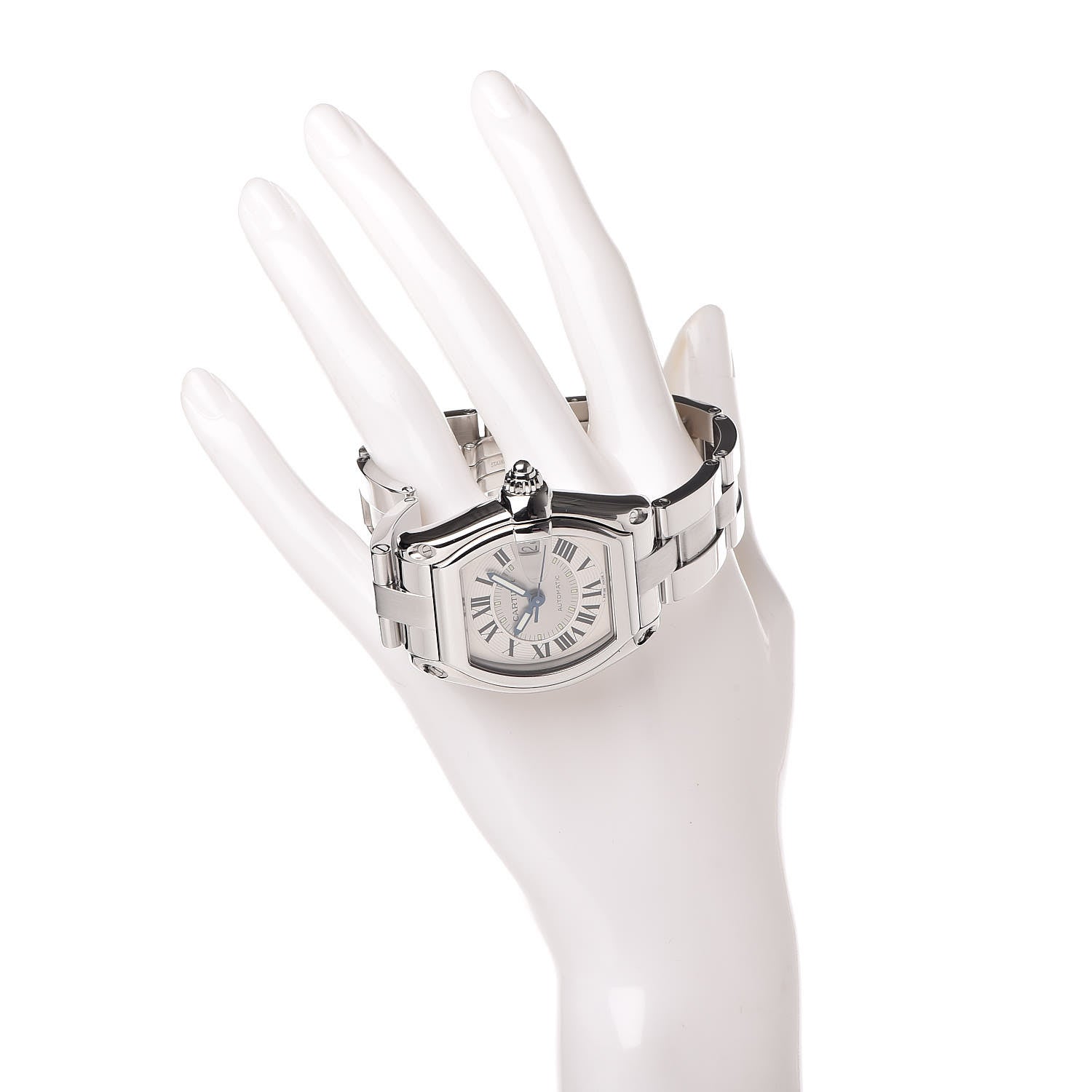 Cartier Stainless Steel 37mm Roadster Automatic Watch 2 of 12