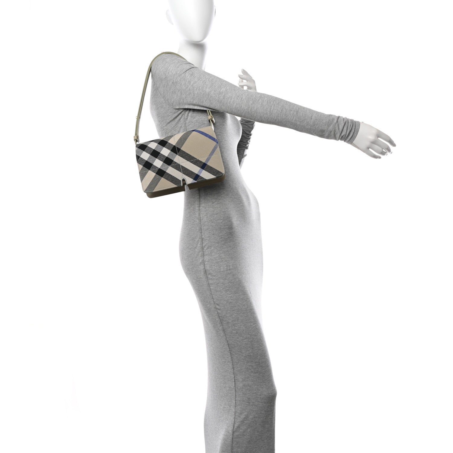 Burberry Jacquard Check Snip Bag Lichen 2 of 10