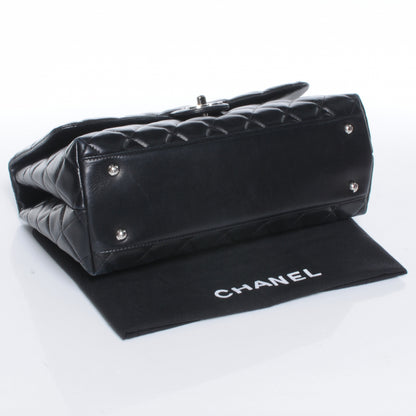 Chanel Lambskin Kelly Jumbo Flap Bag Black 4 of 9
