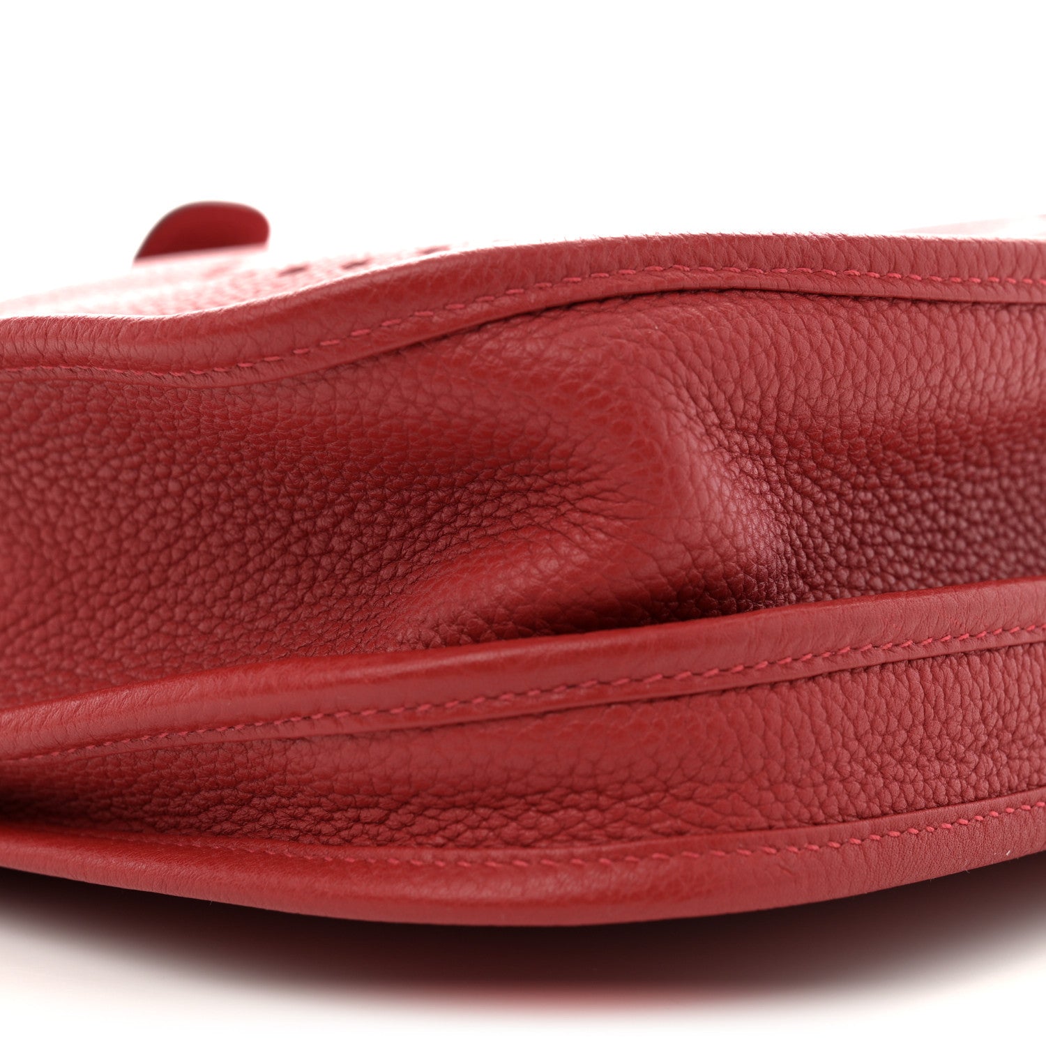 Hermes Taurillon Clemence Evelyne III PM Rouge Casaque 9 of 11