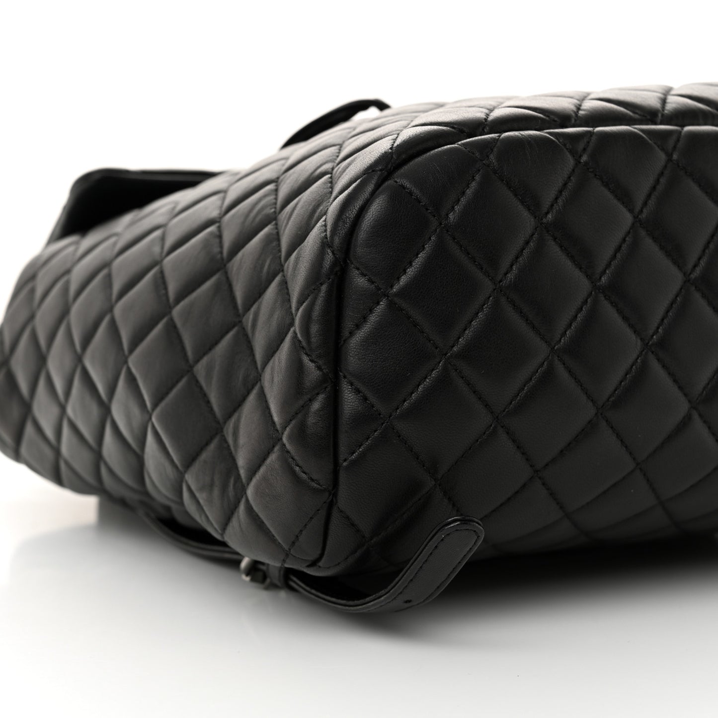 Lambskin Quilted Large Urban Spirit Backpack Black
