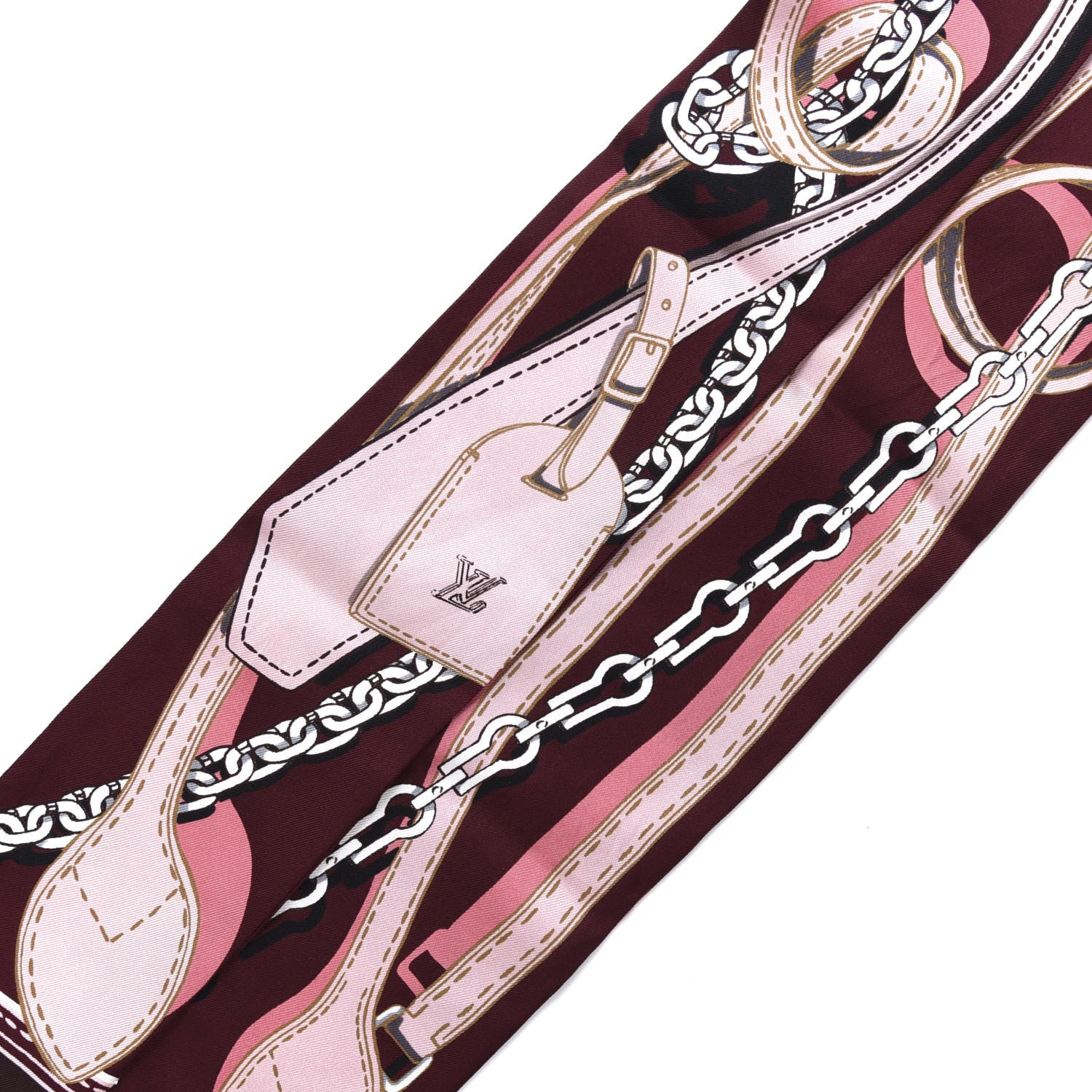 Louis Vuitton Silk Handle Me Bandeau Bordeaux 2 of 4