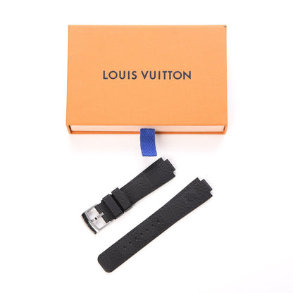 Louis Vuitton Rubber Damier Infini 10mm Tambour Watch Strap Onyx 3 of 3