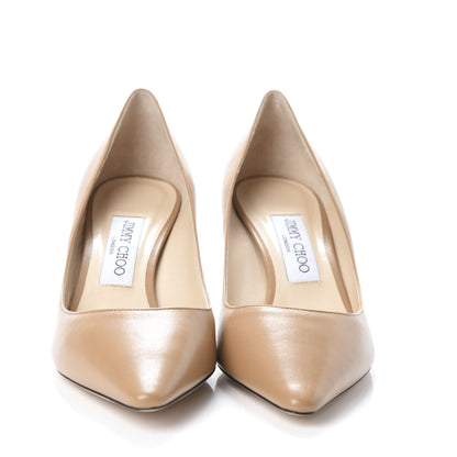 Jimmy Choo Kid Pointy Toe Romy 60 Pumps 38 Camel 2 of 7