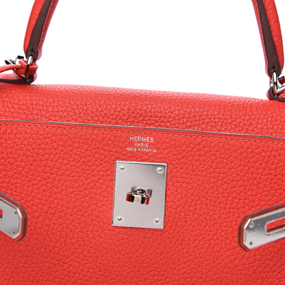 Hermes Togo Kelly Retourne 28 Geranium 5 of 8
