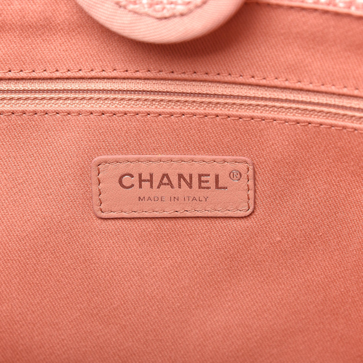 Chanel Canvas Small Deauville Tote Pink 8 of 10