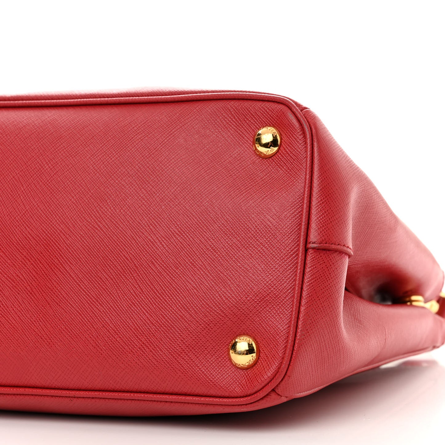 Saffiano Small Galleria Double Zip Tote Fuoco