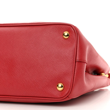 Prada Saffiano Small Galleria Double Zip Tote Fuoco 11 of 14