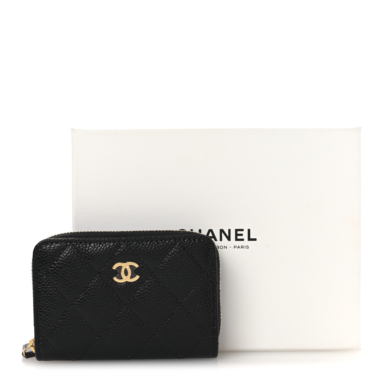 Chanel Caviar Quilted Classic Zipped Coin Purse Black 9 of 9
