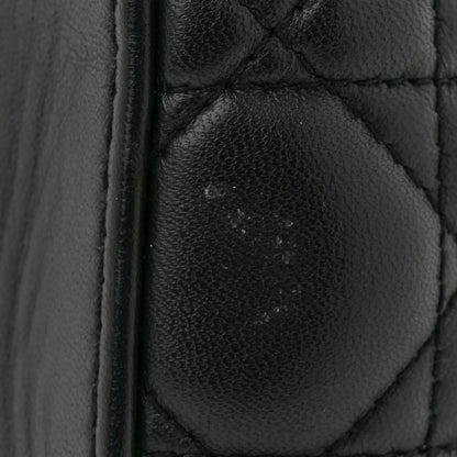 Christian Dior Lambskin Cannage Medium Lady Dior Black 11 of 12