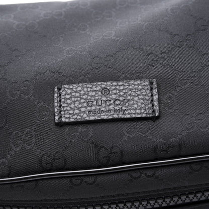 Gucci Nylon Monogram Fanny Pack Belt Bag Black 9 of 9