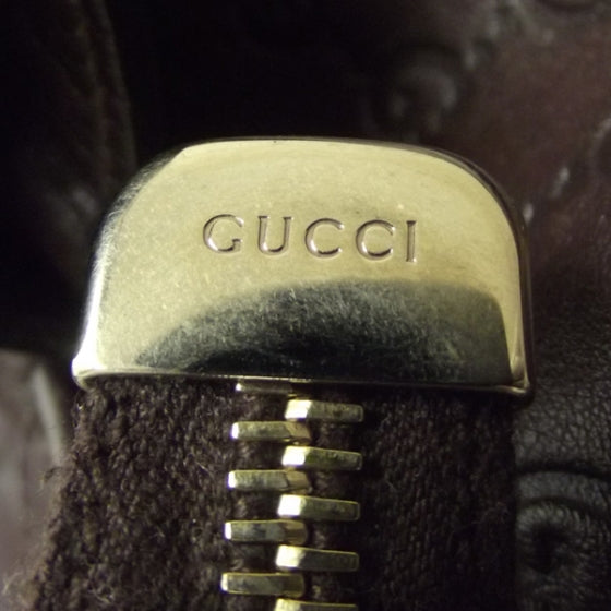 Guccissima D Gold Tote Chocolate