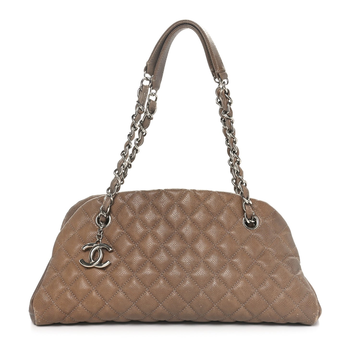 Caviar Quilted Medium Just Mademoiselle Beige
