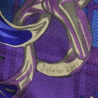 Hermes Cashmere Silk Fleurs d Ecosse Shawl 140 6 of 6