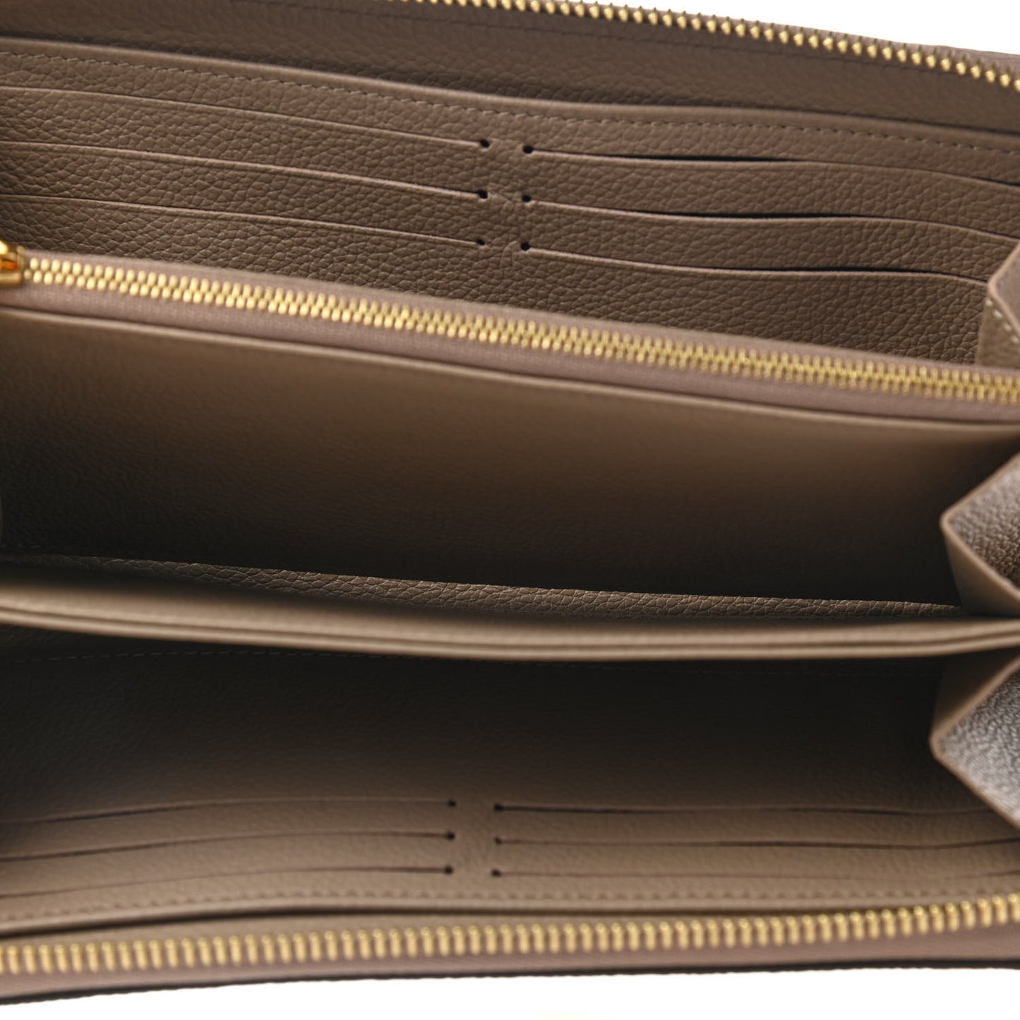 Empreinte Monogram Giant Zippy Wallet Tourterelle Creme