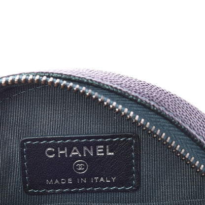 Chanel Iridescent Caviar Quilted Round Filigree Crossbody Dark Turquoise 6 of 8