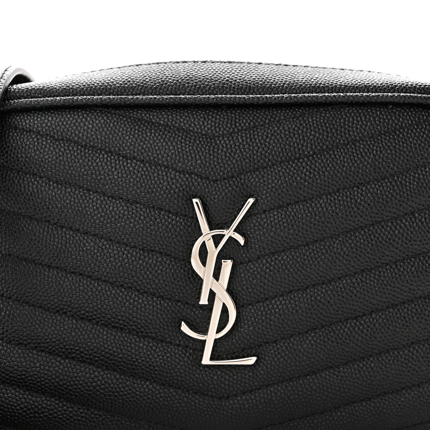 Grain De Poudre Matelasse Monogram Mini Lou Camera Bag Black