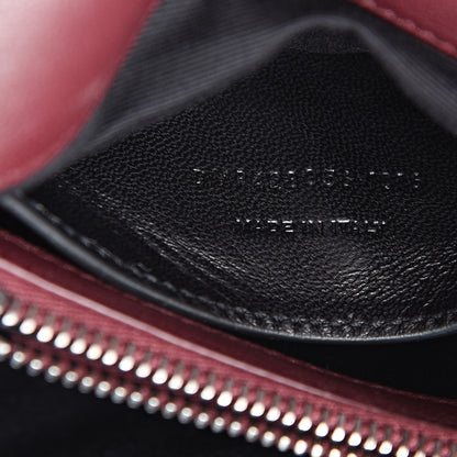 Saint Laurent Sheepskin Matelasse Chevron Monogram Medium College Bag Rouge Legion 6 of 9