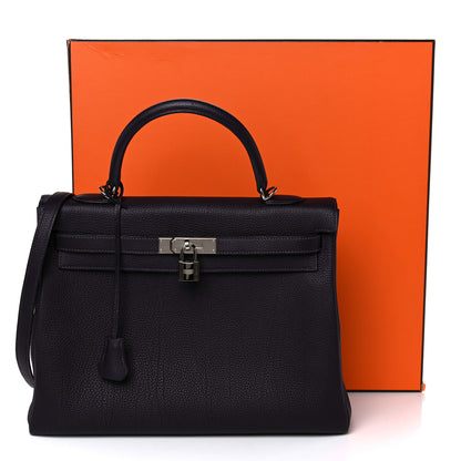 Hermes Togo Kelly Retourne 35 Raisin 20 of 20