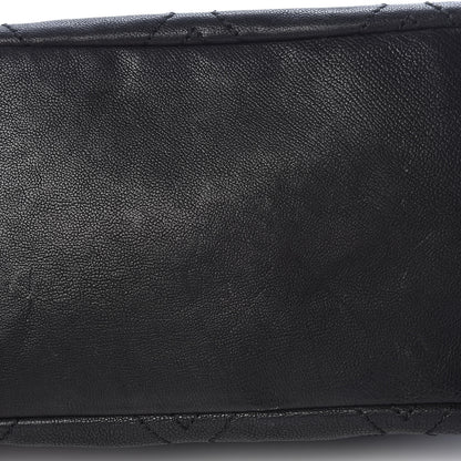 Chanel Calfskin Diamond Stitch Tote Black 10 of 12
