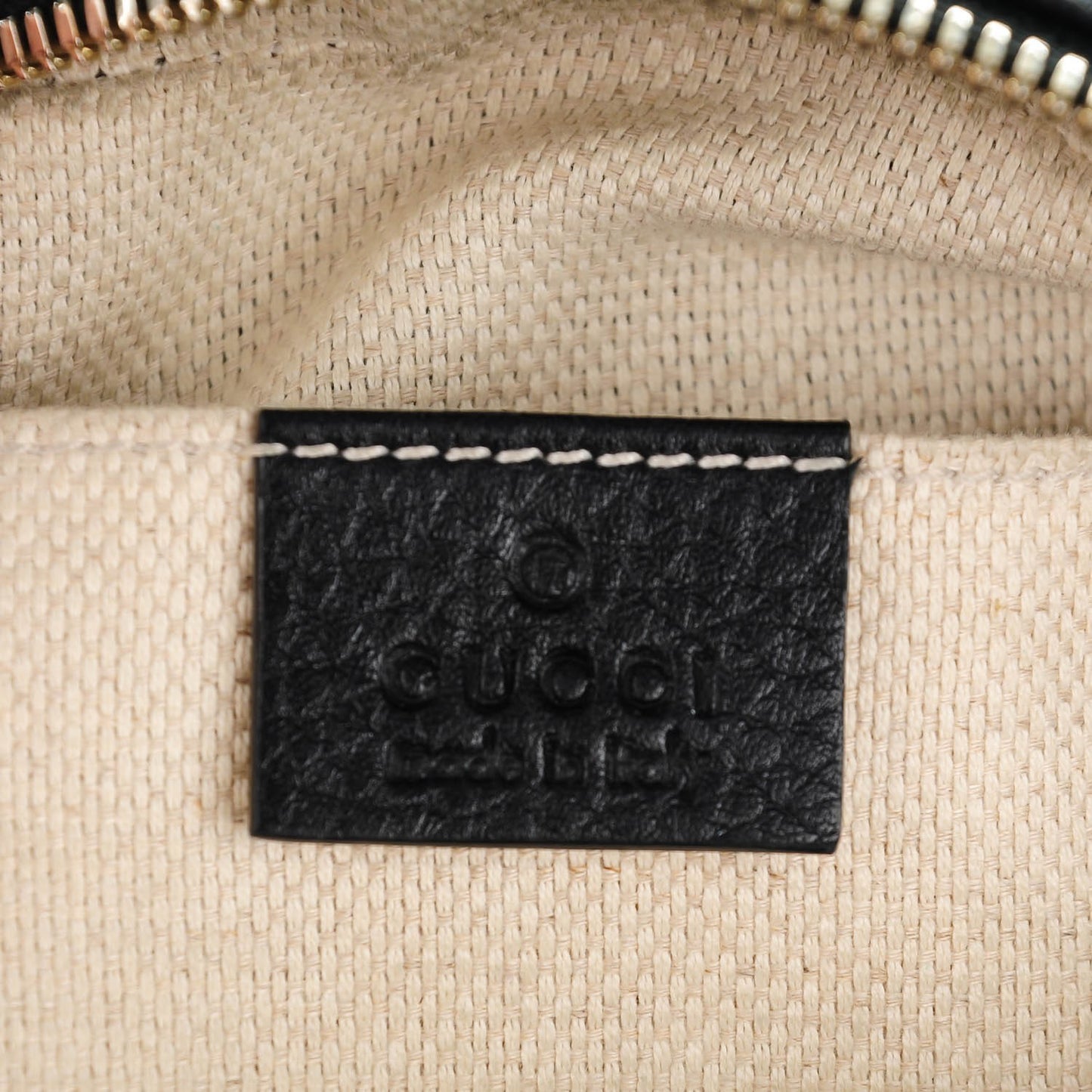 Pebbled Calfskin Small Soho Disco Bag Black