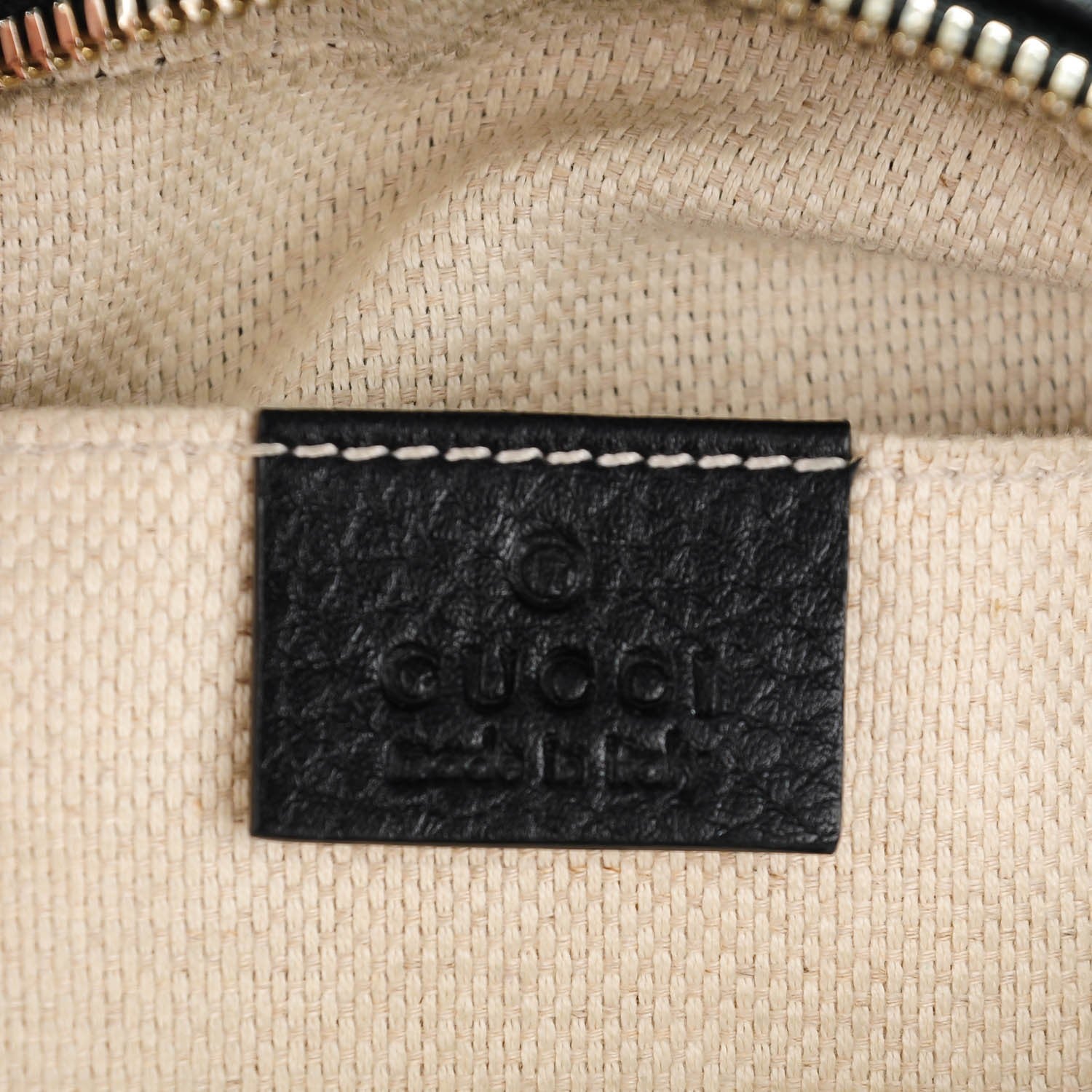 Gucci Pebbled Calfskin Small Soho Disco Bag Black 6 of 7
