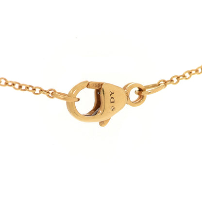 David Yurman 18K Yellow Gold Diamond Initial Z Charm Necklace 5 of 6