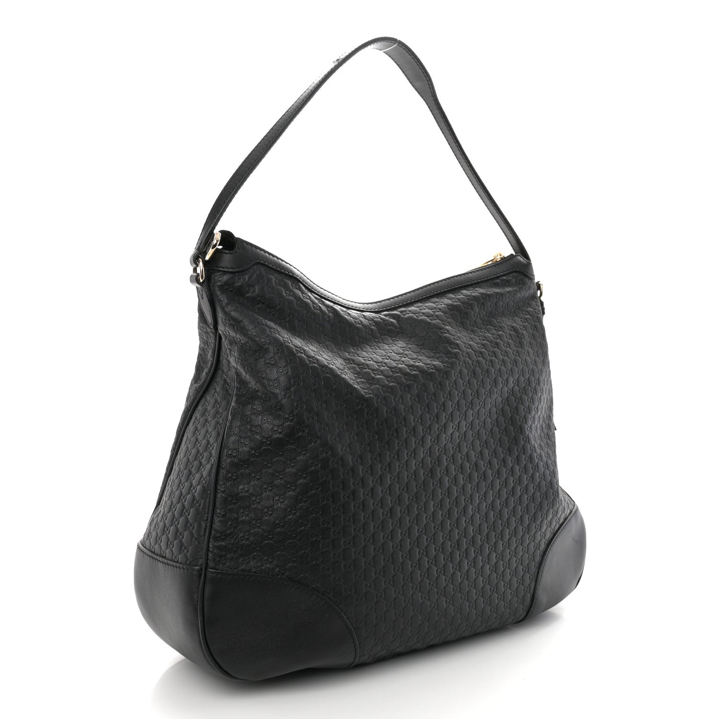 Soft Microguccissima Margaux Hobo Black