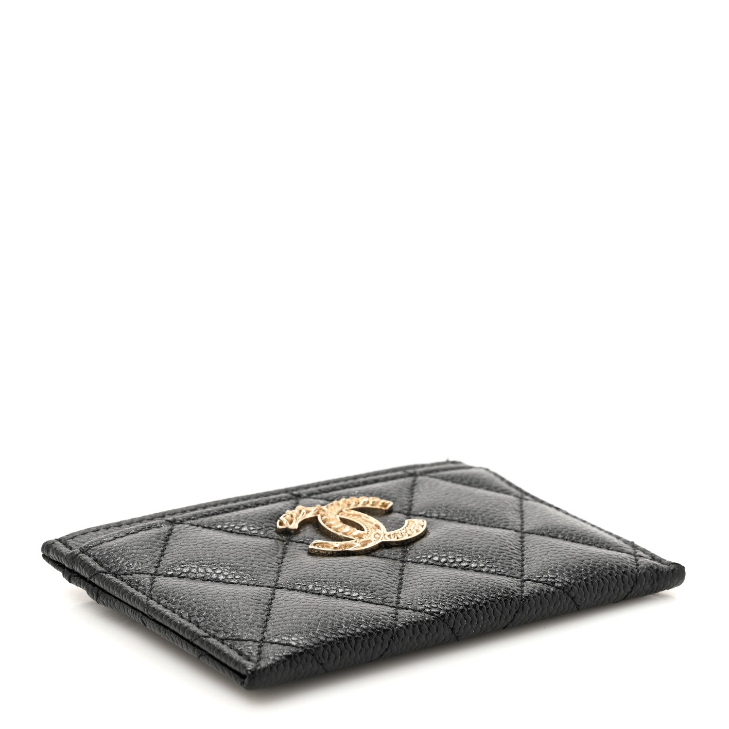 Chanel Caviar Quilted Multi Chain CC Card Holder Black 4 of 8