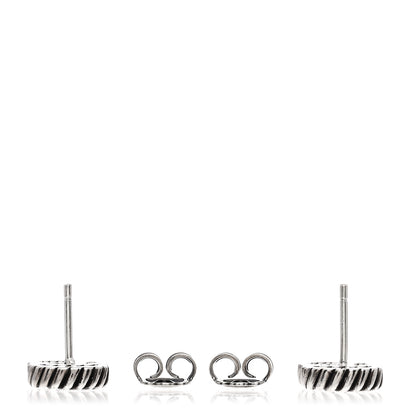 Gucci Sterling Silver Torchon Double G Earrings 3 of 4