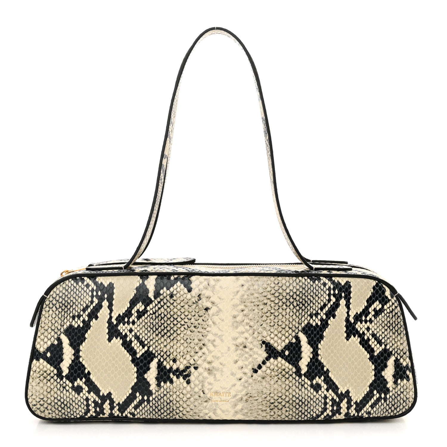 Khaite Calfskin Python Embossed Simona Shoulder Bag Natural 1 of 9