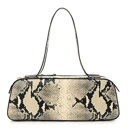 Khaite Calfskin Python Embossed Simona Shoulder Bag Natural 1 of 9