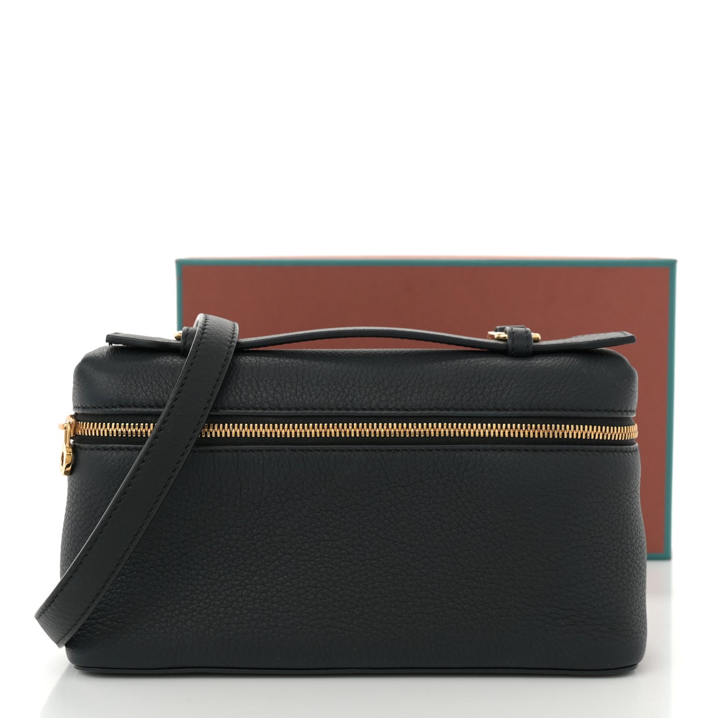 Grained Calfskin L19 Extra Pocket Pouch Black