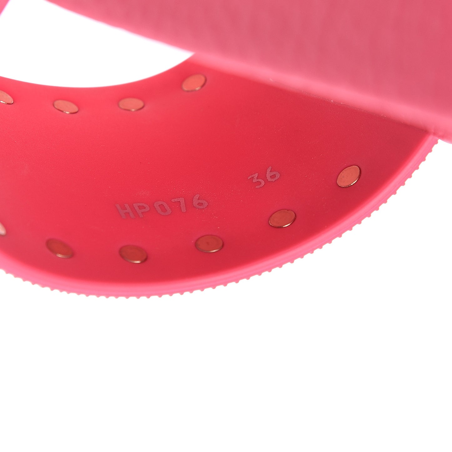 Rubber Rockstud Slide Sandals 36 Shadow Pink