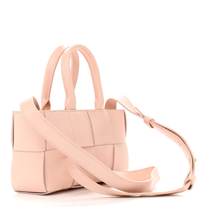 Bottega Veneta Nappa Maxi Intreccio Mini Arco East West Tote Melon Washed 3 of 9