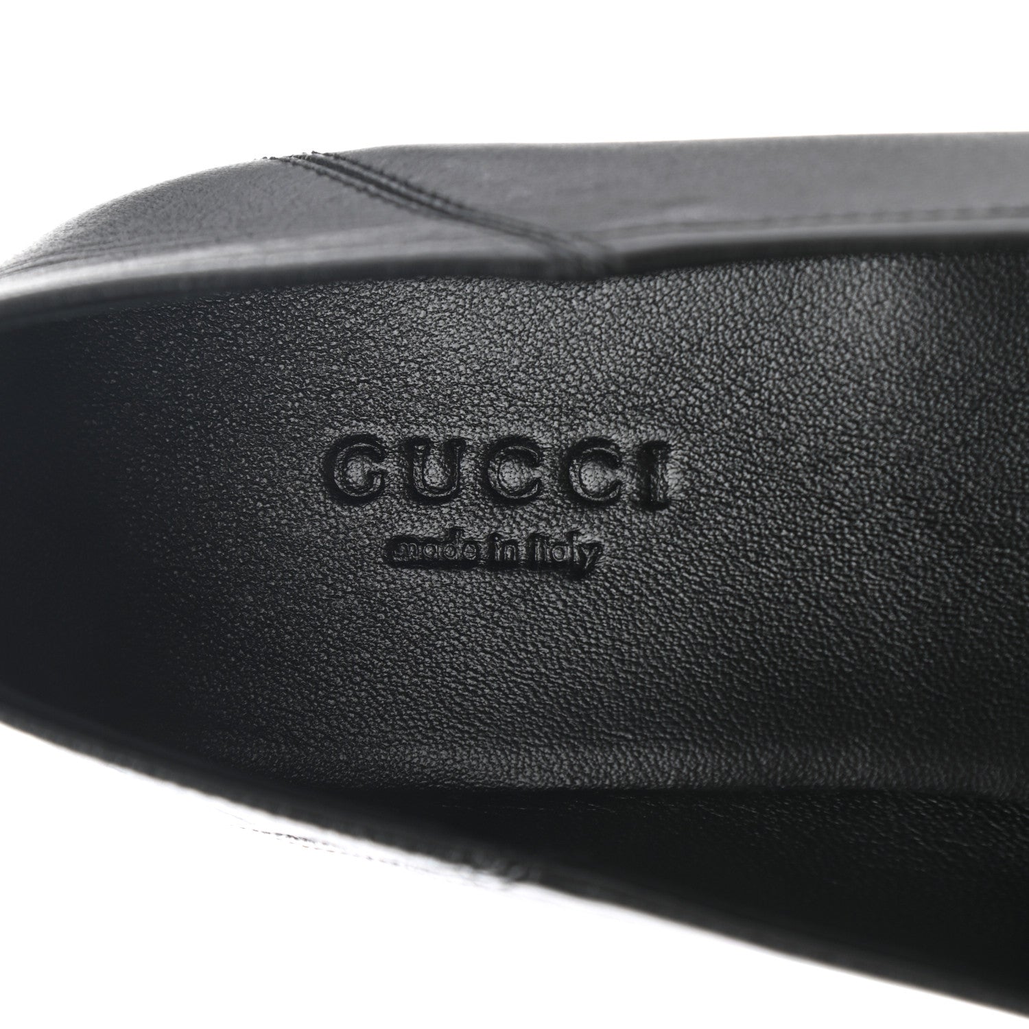 Gucci Lambskin Womens Brixton Horsebit Loafers 37 Black 7 of 10