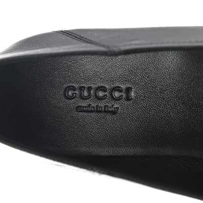 Gucci Lambskin Womens Brixton Horsebit Loafers 37 Black 7 of 10