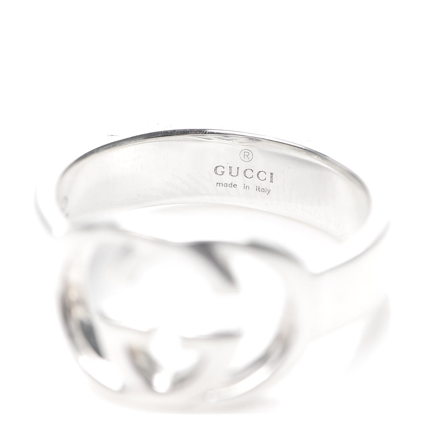 Sterling Silver Interlocking G Ring 53 6.25