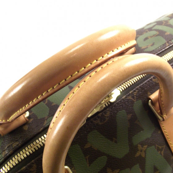 Louis Vuitton Graffiti Keepall 50 Kaki 6 of 9