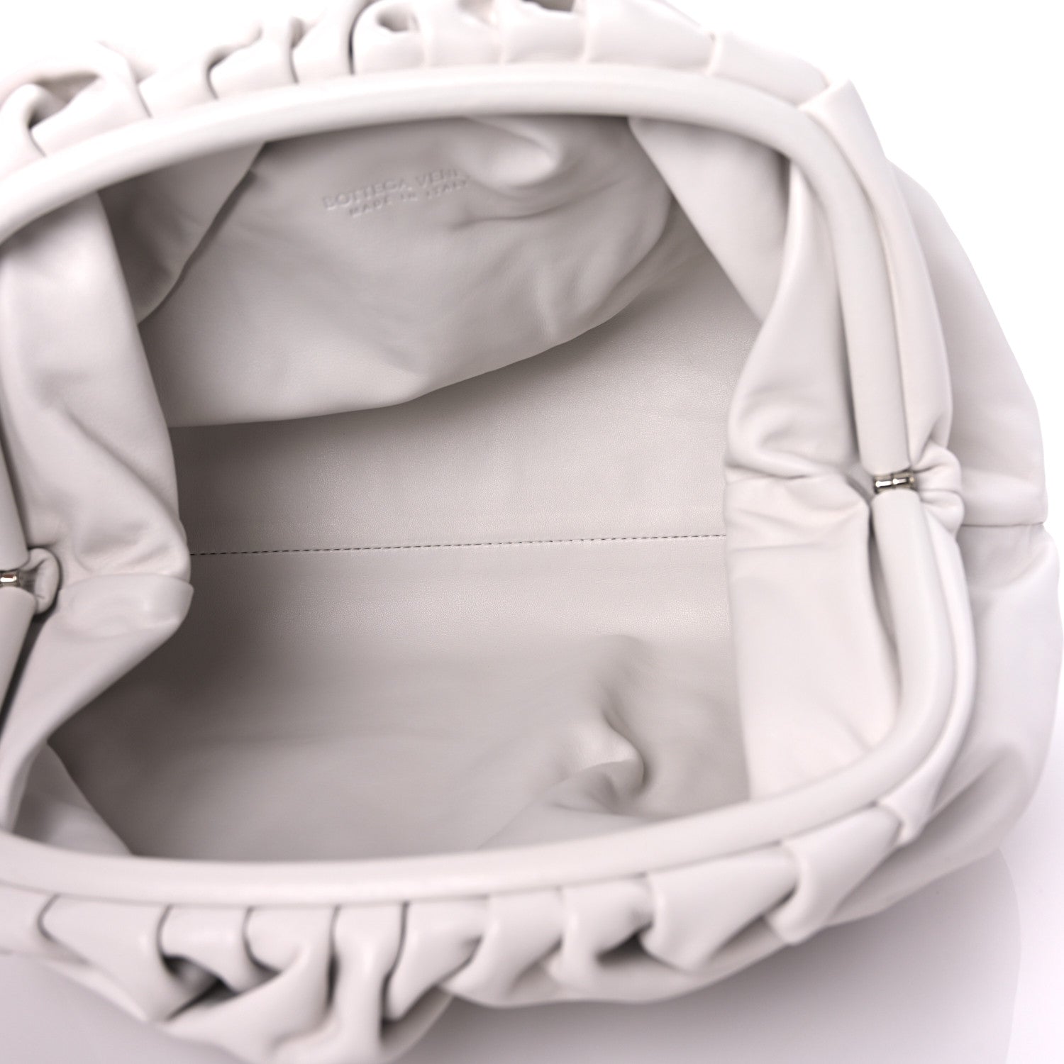 Bottega Veneta Smooth Butter Calf The Pouch Oversized Clutch Mist 5 of 9