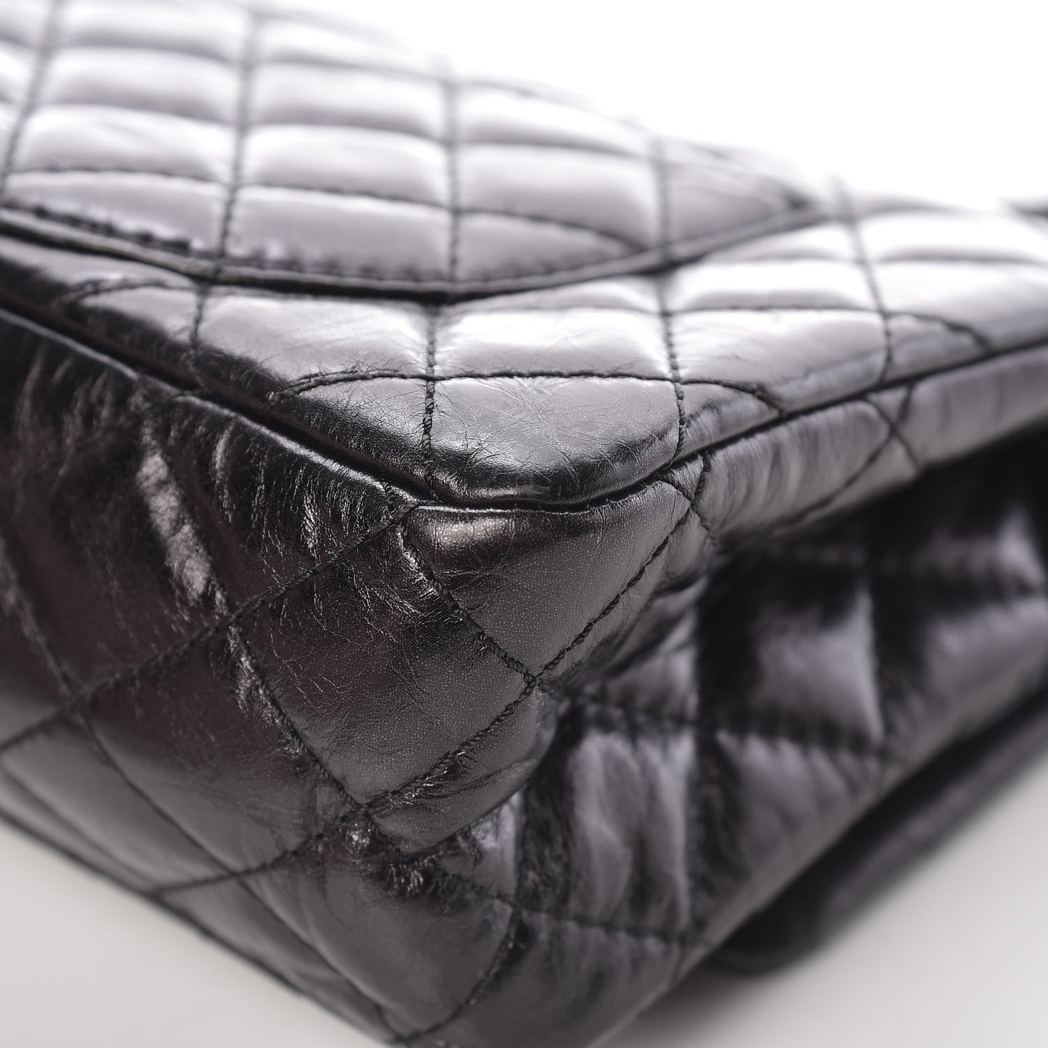 Chanel Metallic Aged Calfskin Quilted 2.55 Reissue 225 Flap So Black 8 of 15