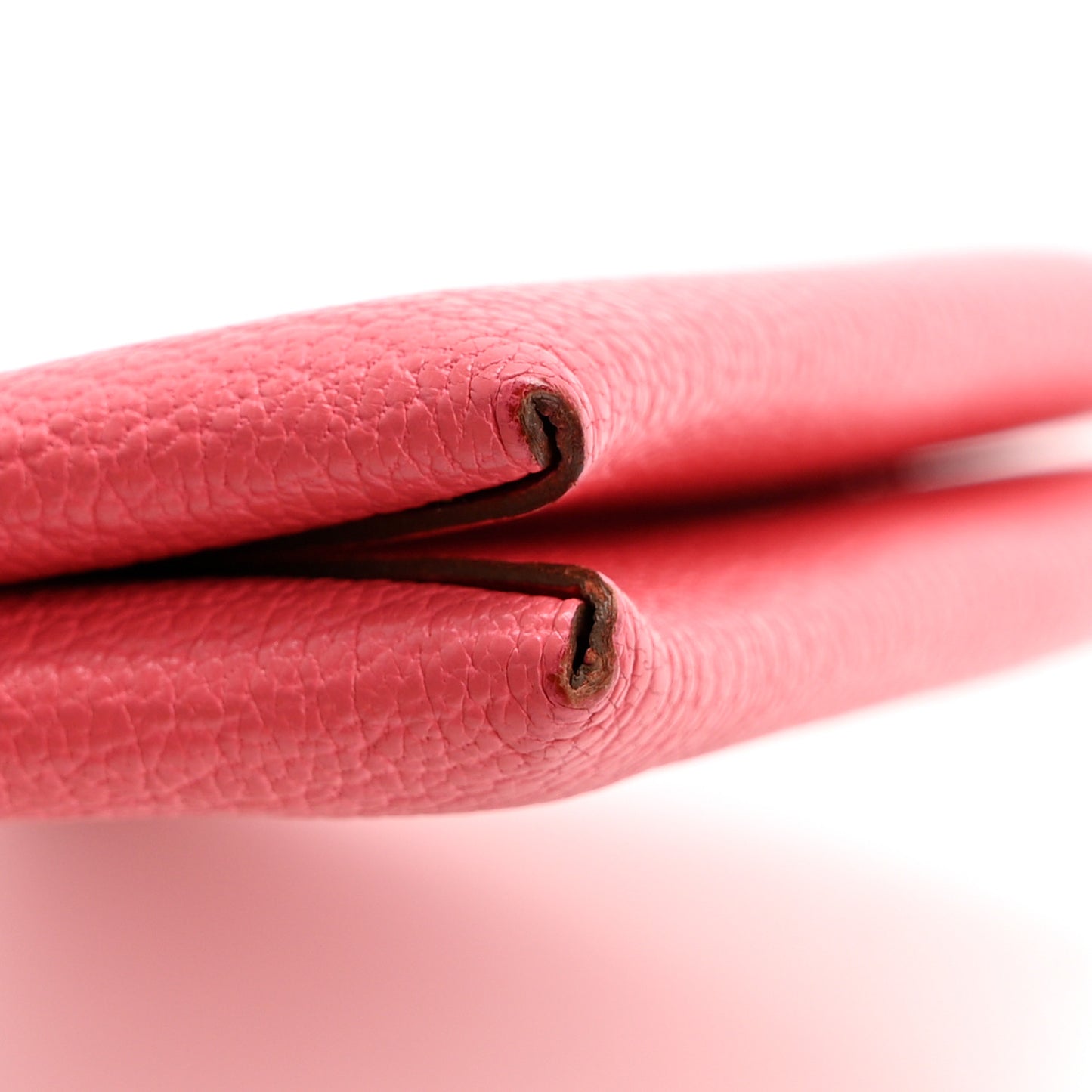 Chevre Mysore Calvi Card Case Rose Lipstick
