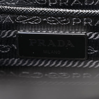 Prada Nylon Tessuto Impuntu Quilted Shoulder Bag Black 6 of 11