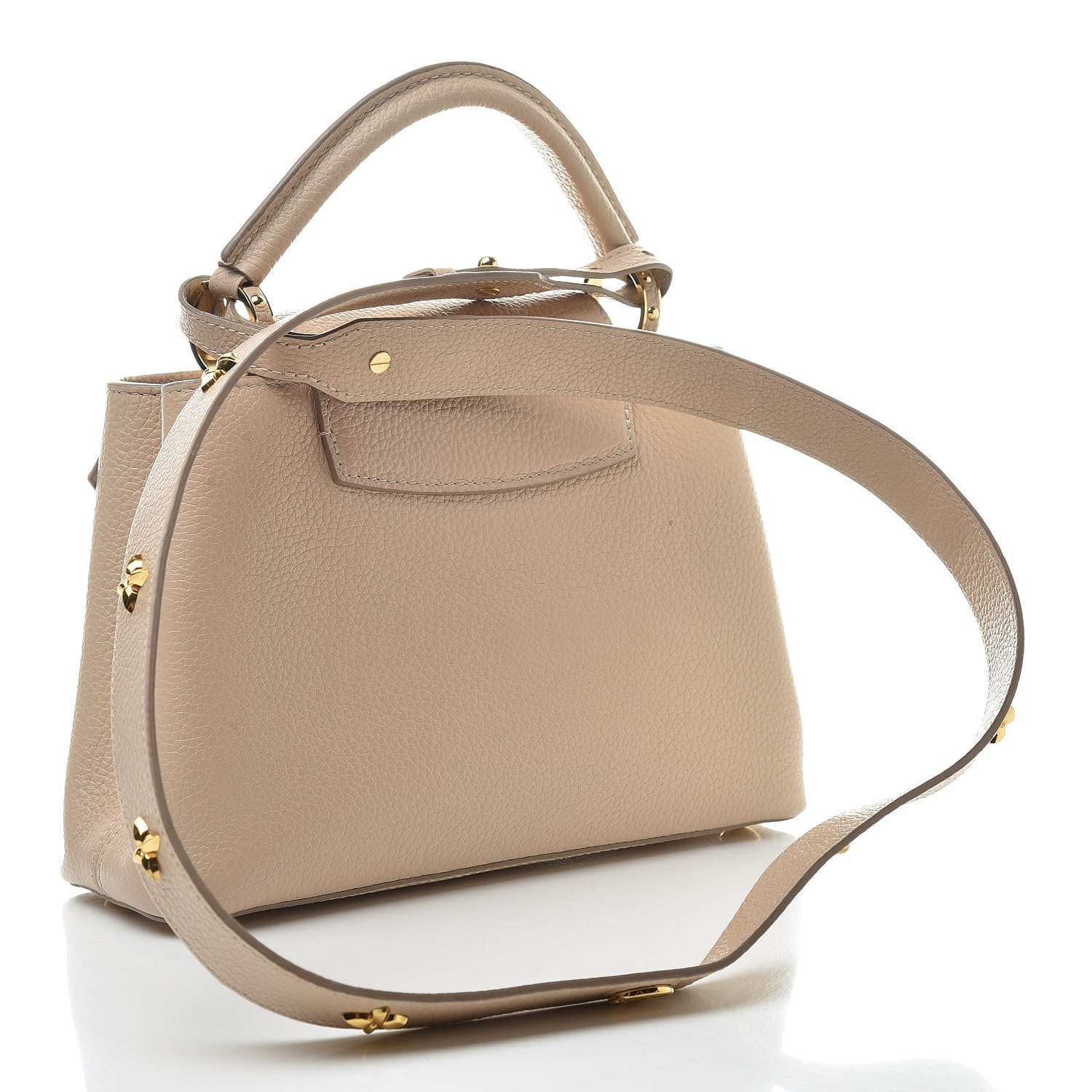 Louis Vuitton Taurillon Mechanical Flowers Smile Capucines BB Beige 3 of 14
