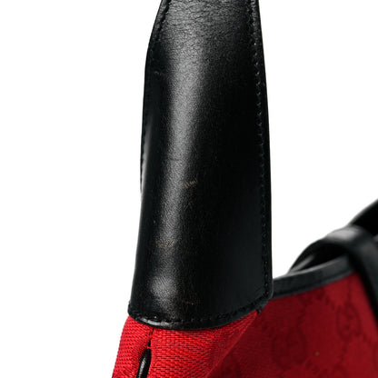 Gucci Monogram Jackie O Hobo Red 14 of 17