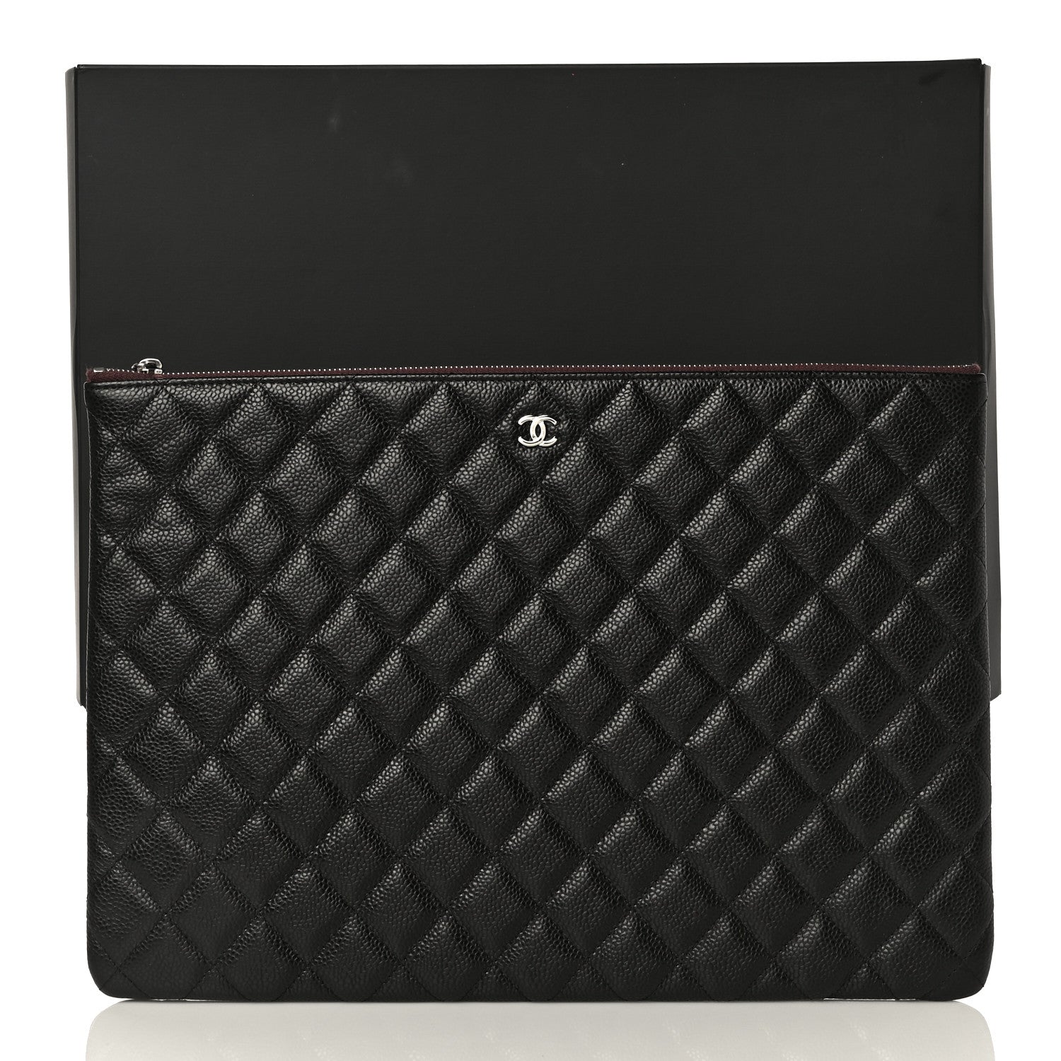 Chanel Caviar Quilted Large Cosmetic Case Black 11 of 11