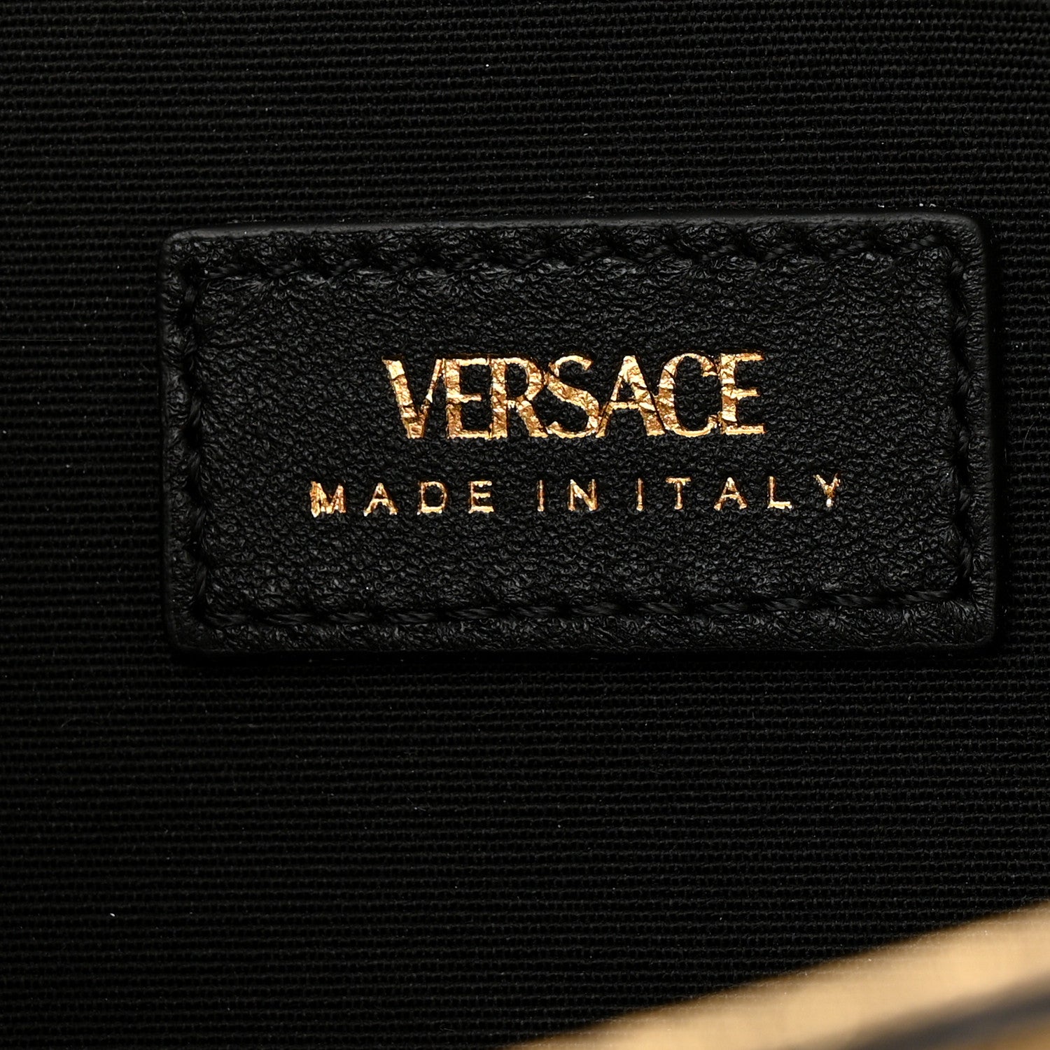 Versace Metallic Calfskin Medusa Clutch With Chain Gold 7 of 12